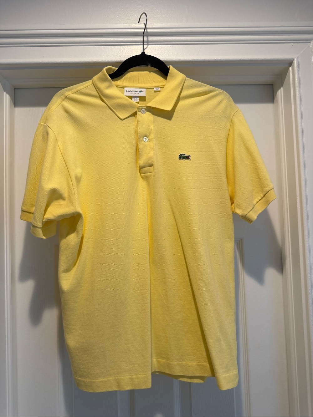 Lacoste Yellow Classic Pique Polo Shirt